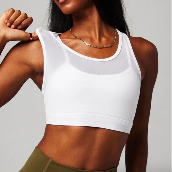 Fabletics Faye High impact white sports bra NWT size 2X - Picture 1 of 9
